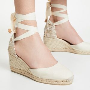 BNIB Castaner Carina 60 canvas wedge espadrilles